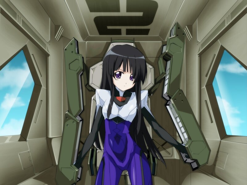 Anime Girl in Cockpit — Purple, Calm, Afternoon