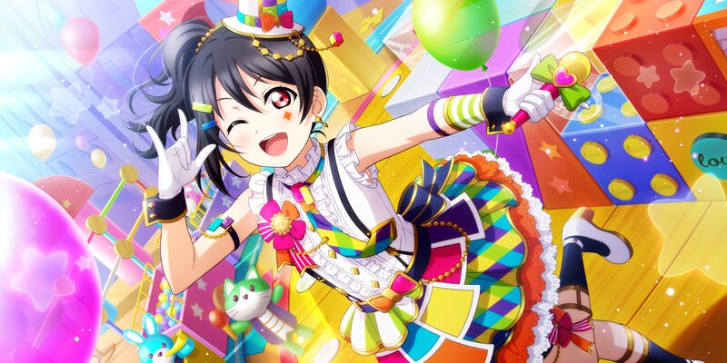 Anime Girl in Colorful Dress — Pink