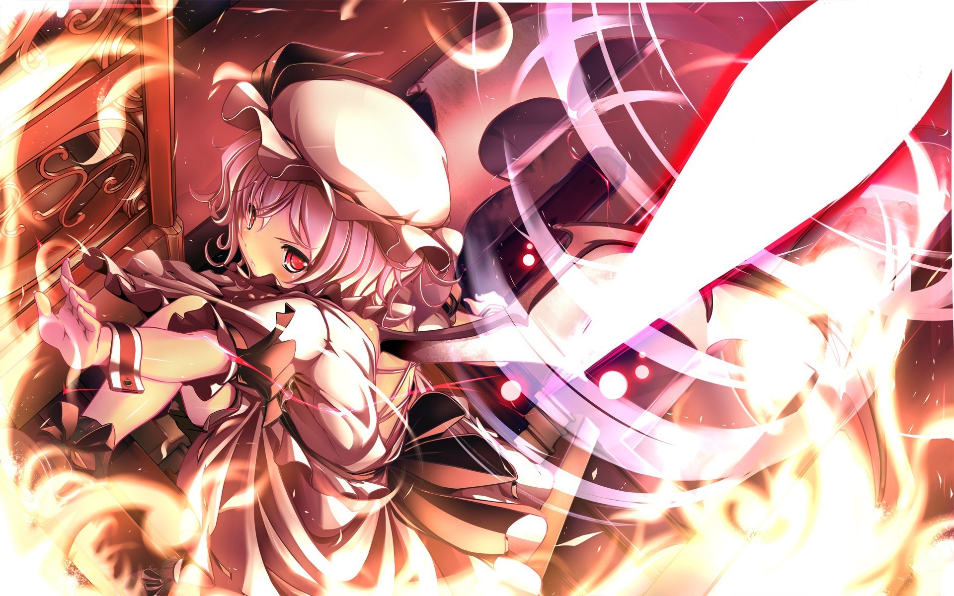 Anime girl in combat pose