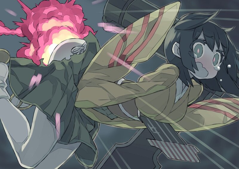 anime girl in combat suit