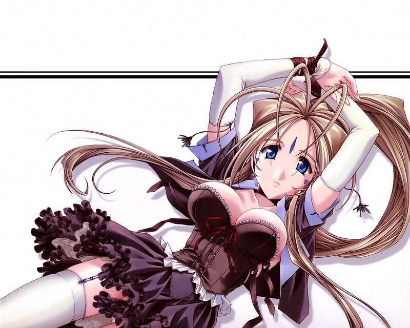 anime girl in corset