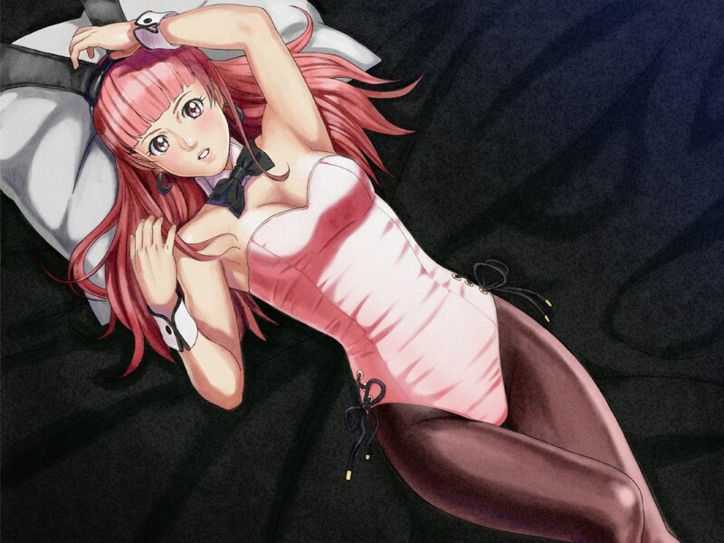 Anime Girl in Corset — Pink