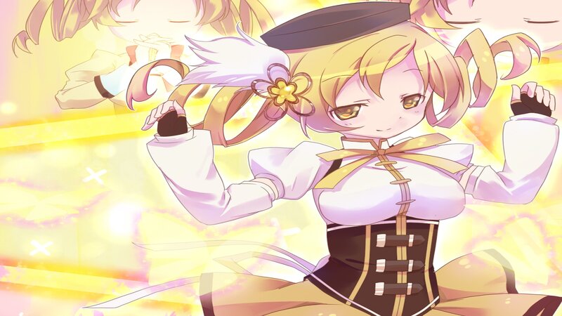 Anime Girl in Corset — Yellow