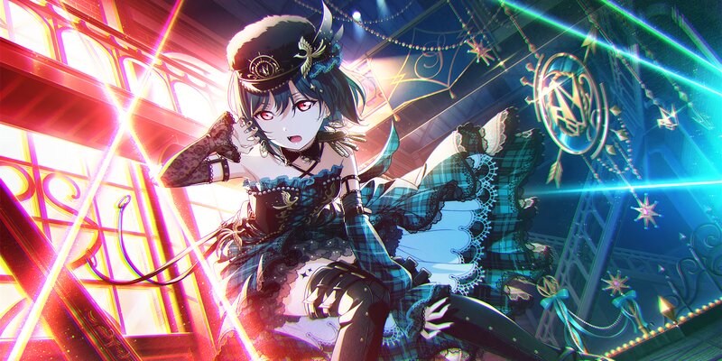 Anime Girl in Costume — Blue, Dramatic