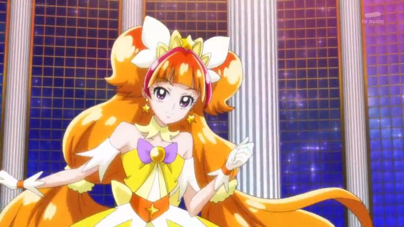 Anime Girl in Costume — Orange, Dramatic