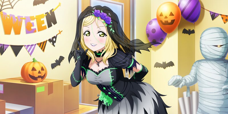 Anime Girl in Costume — Yellow, Festive, Mummy