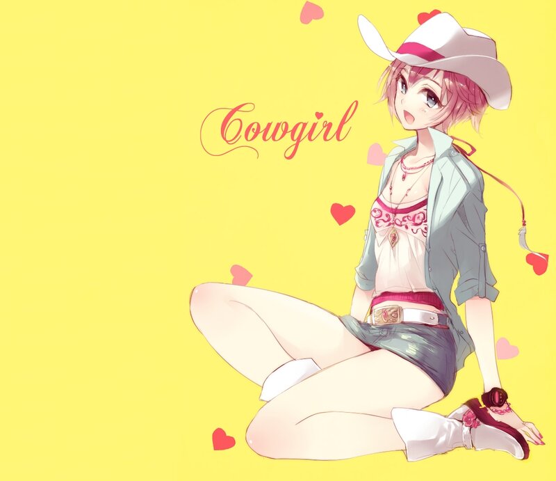Anime Girl in Cowgirl Outfit