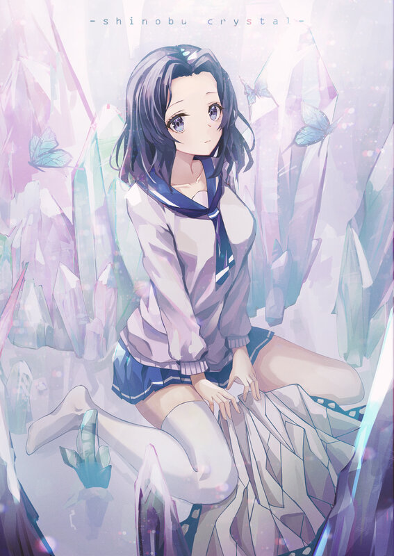 Anime Girl in Crystals
