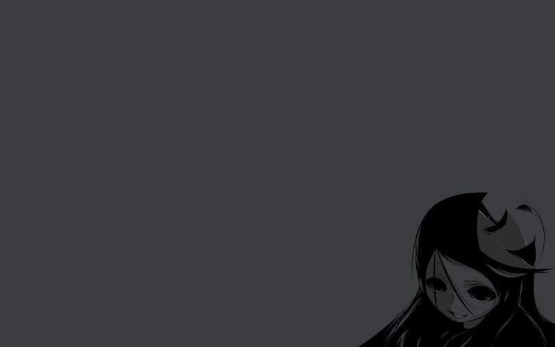 anime girl in dark corner