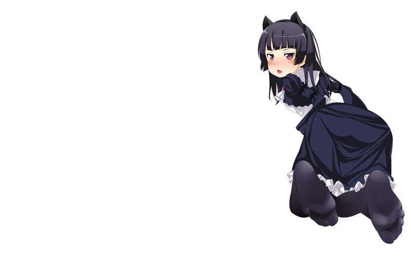 anime girl in dark dress