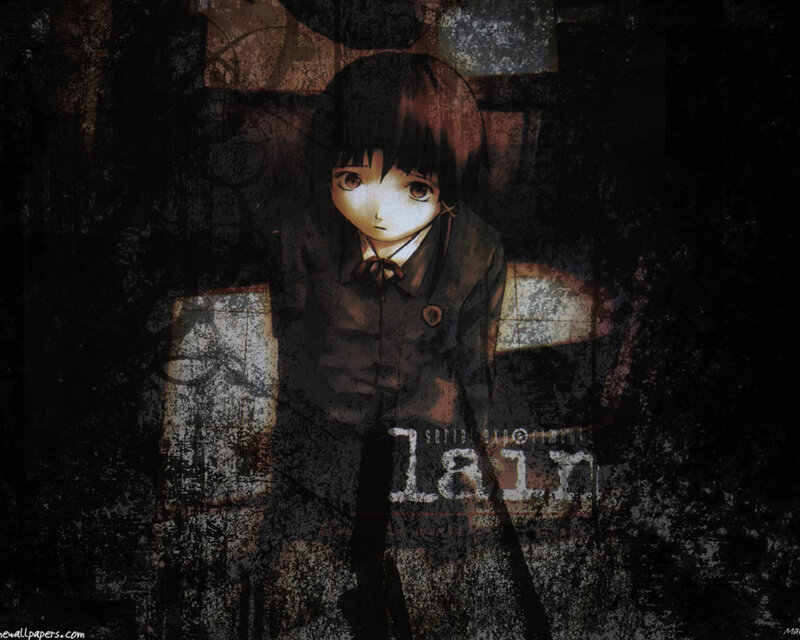 anime girl in dark room