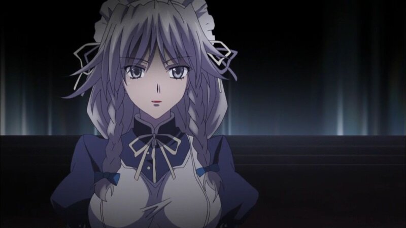 anime girl in dark room