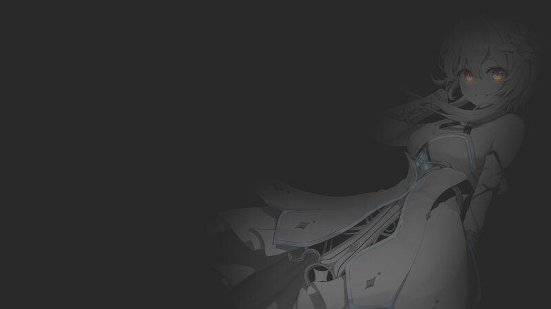 Anime Girl in Dark Setting — Gray