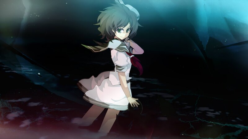 Anime Girl in Dark Water — Black