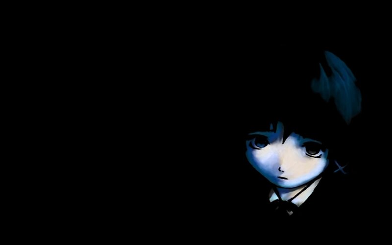 Anime Girl in Darkness — Black