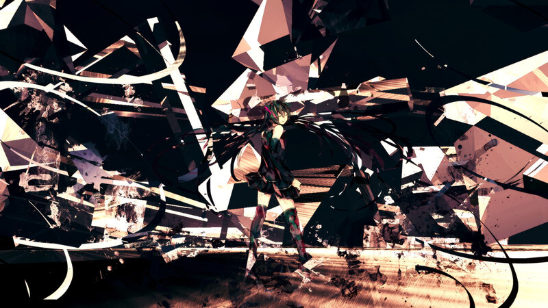 Anime Girl in Debris