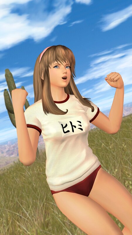 anime girl in desert