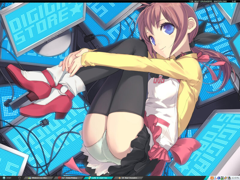 anime girl in digital store