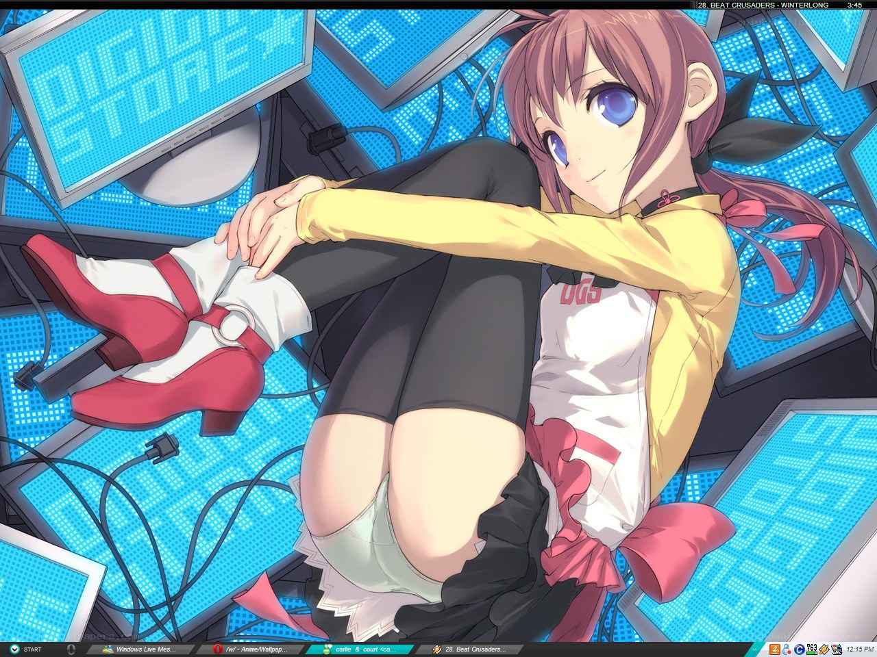 anime girl in digital store