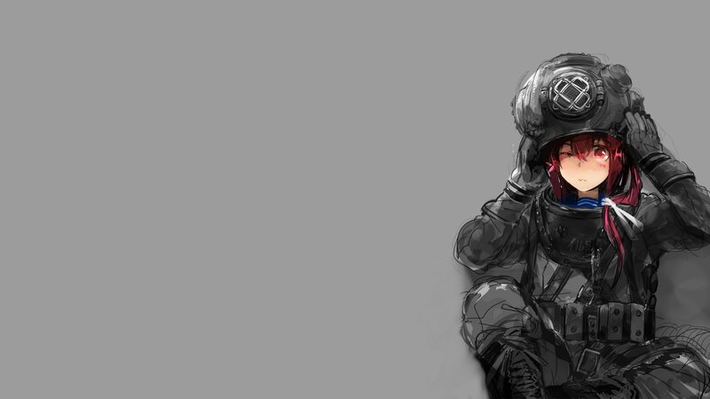 Anime Girl in Diving Suit
