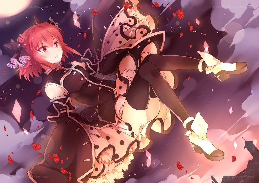 anime girl in dramatic pose