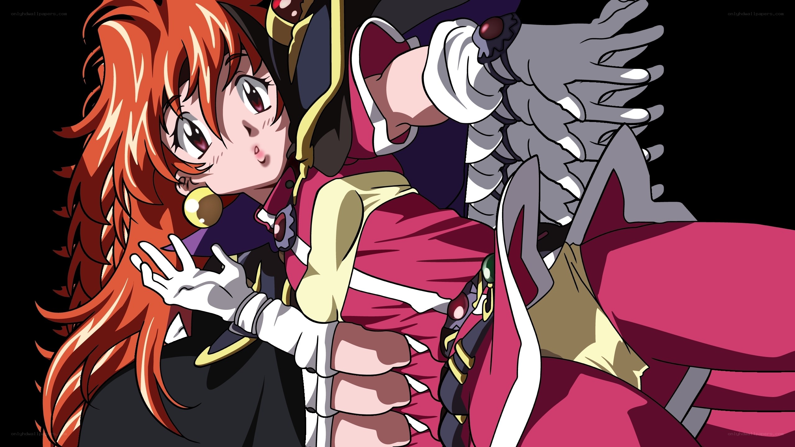 anime girl in dramatic pose