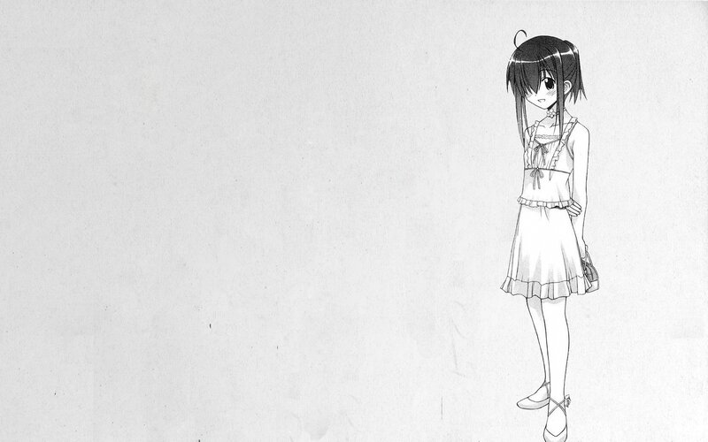 anime girl in dress
