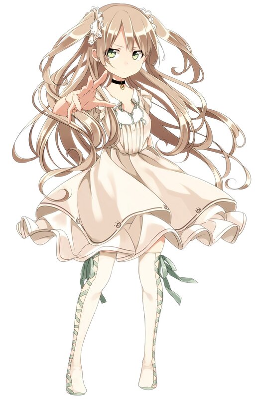anime girl in dress