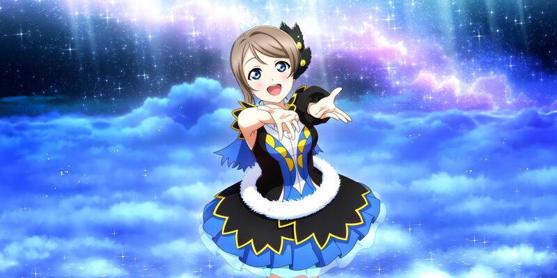 Anime Girl in Dress — Blue, Fantastical