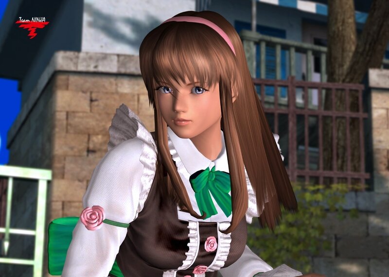 Anime Girl in Dress — Brown, Calm, Afternoon