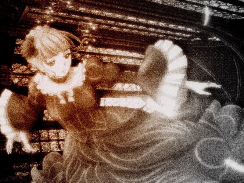 Anime Girl in Dress — Brown, Dramatic