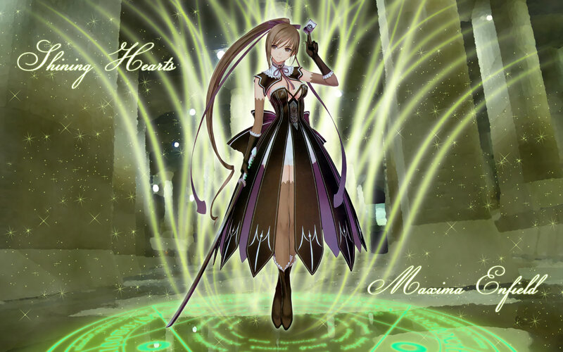 Anime Girl in Dress — Green, Dramatic