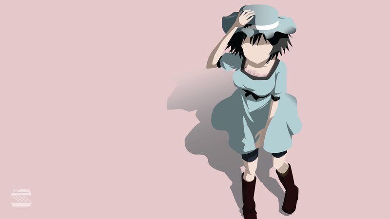 Anime Girl in Dress — Pink, Calm, Hat