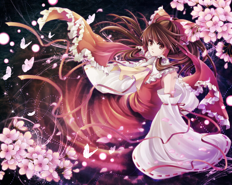 Anime Girl in Dress — Pink, Dreamy, Spring