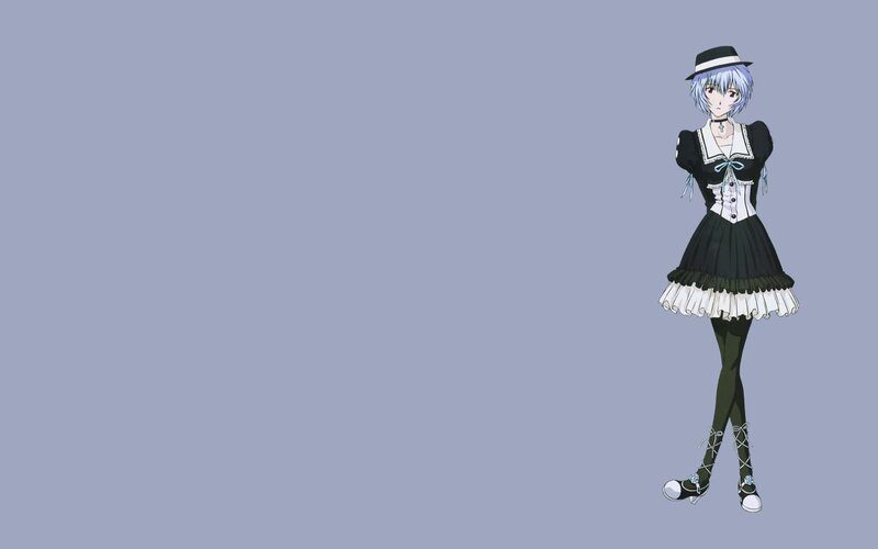 Anime Girl in Dress — Purple, Neutral