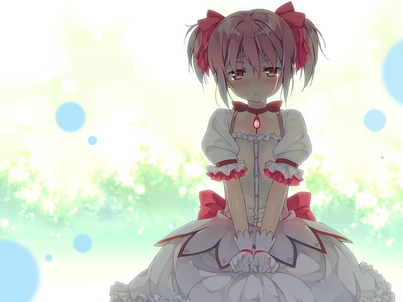 Anime Girl in Dress — White, Serene, Afternoon, Pigtails