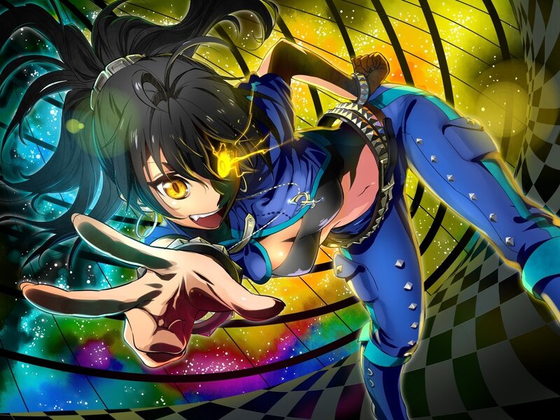 anime girl in dynamic pose