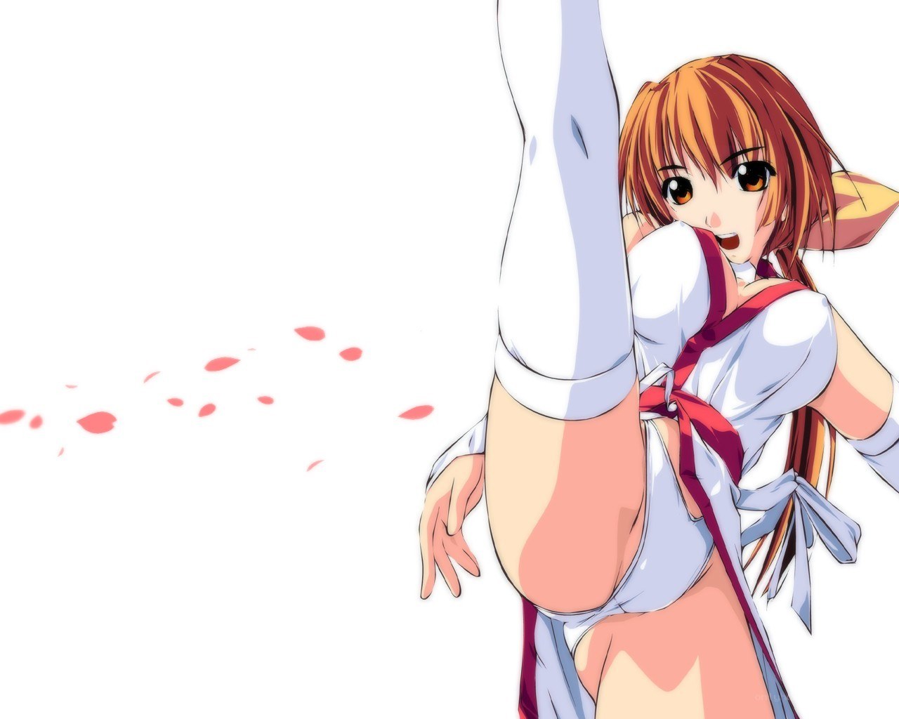 anime girl in dynamic pose