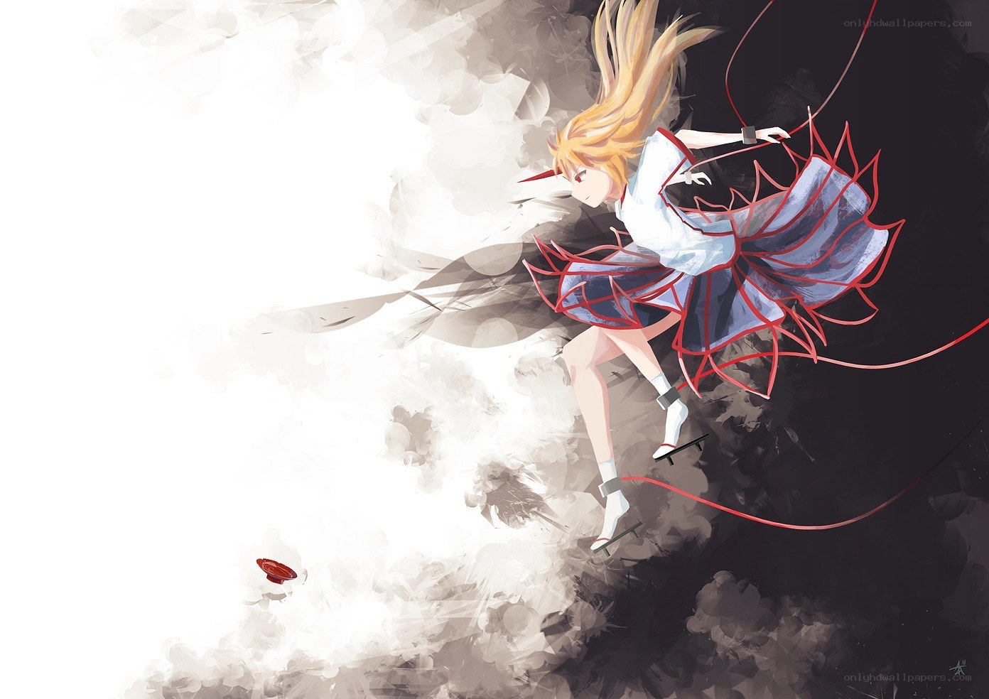 anime girl in dynamic pose