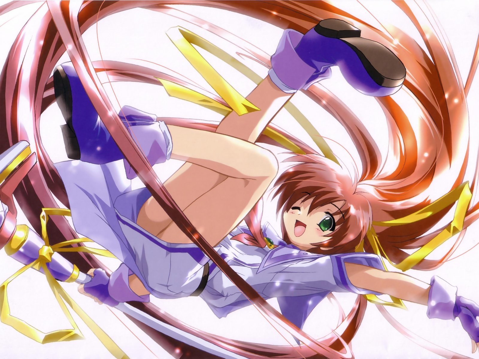 anime girl in dynamic pose