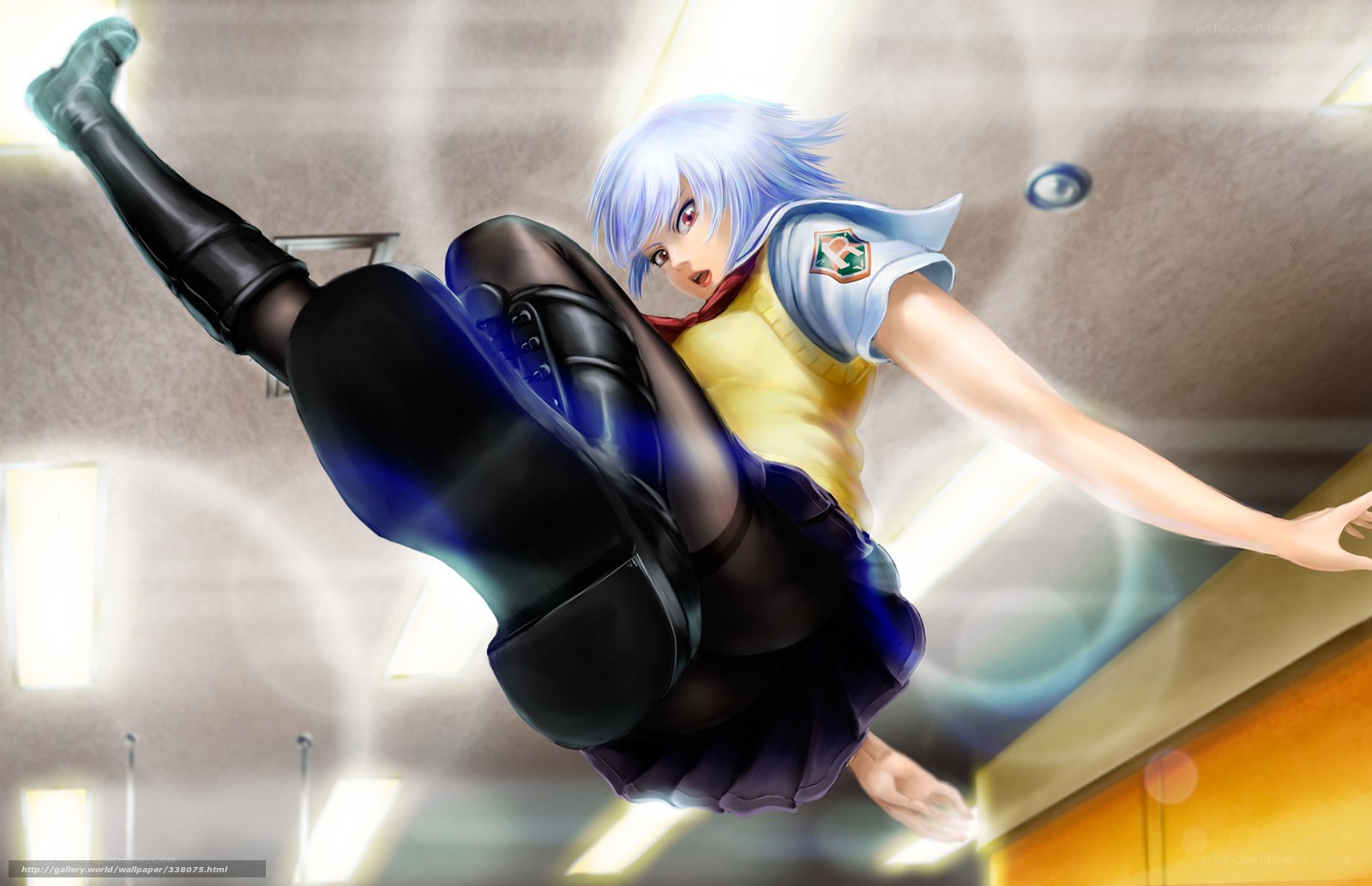 anime girl in dynamic pose