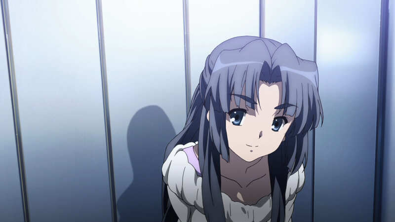 anime girl in elevator