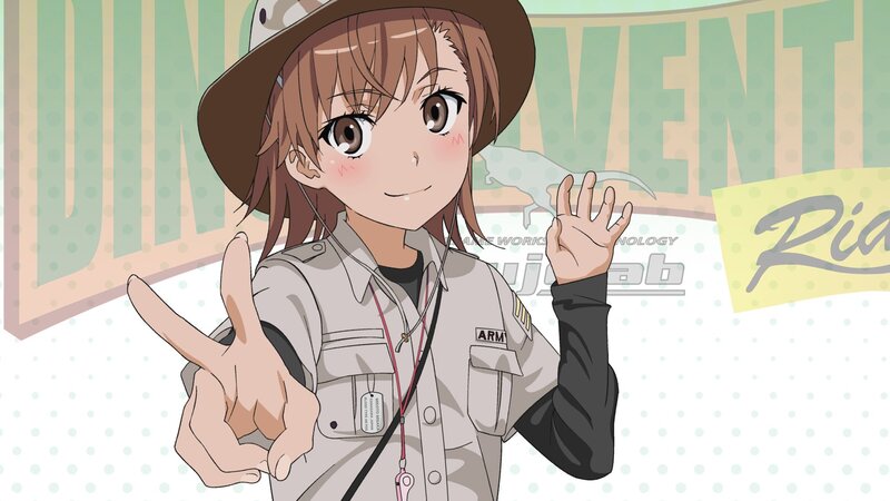anime girl in explorer outfit
