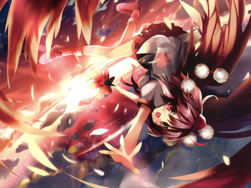 Anime Girl in Explosion