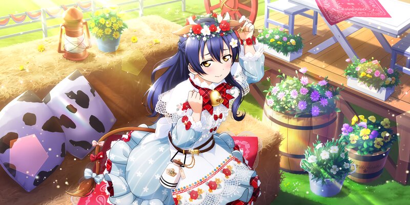 Anime Girl in Farm Setting