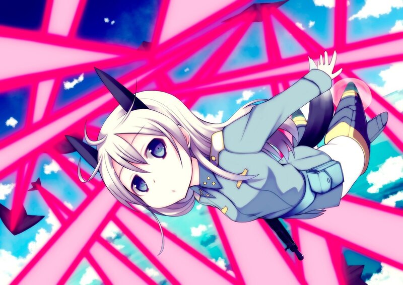 anime girl in flight suit