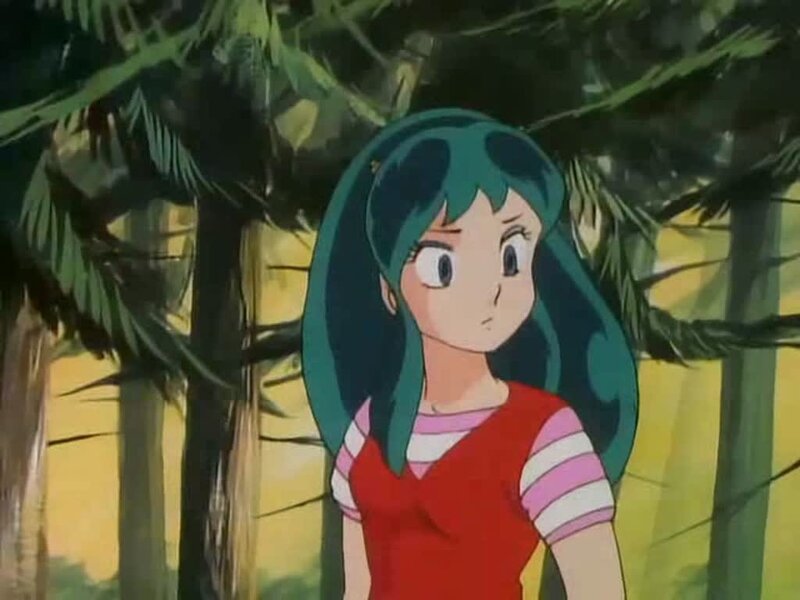 anime girl in forest