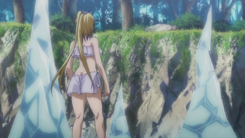 anime girl in forest