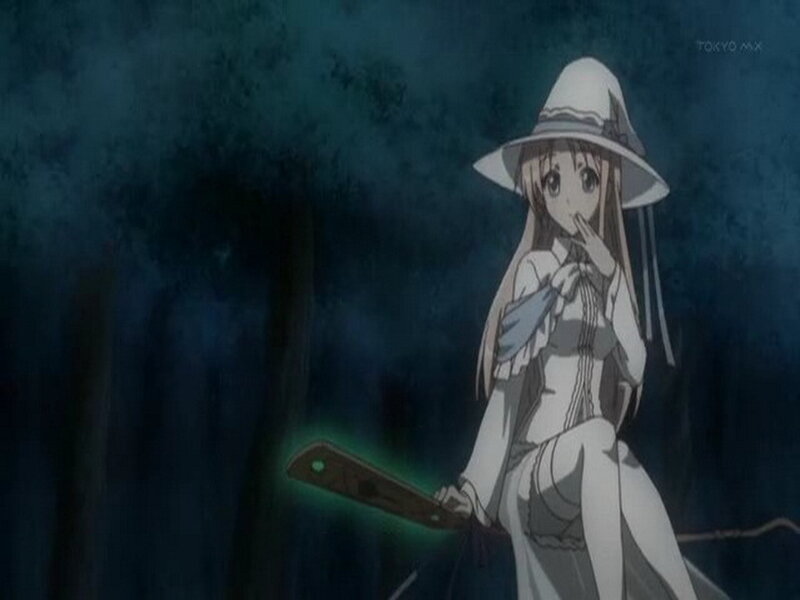 Anime Girl in Forest — Blue