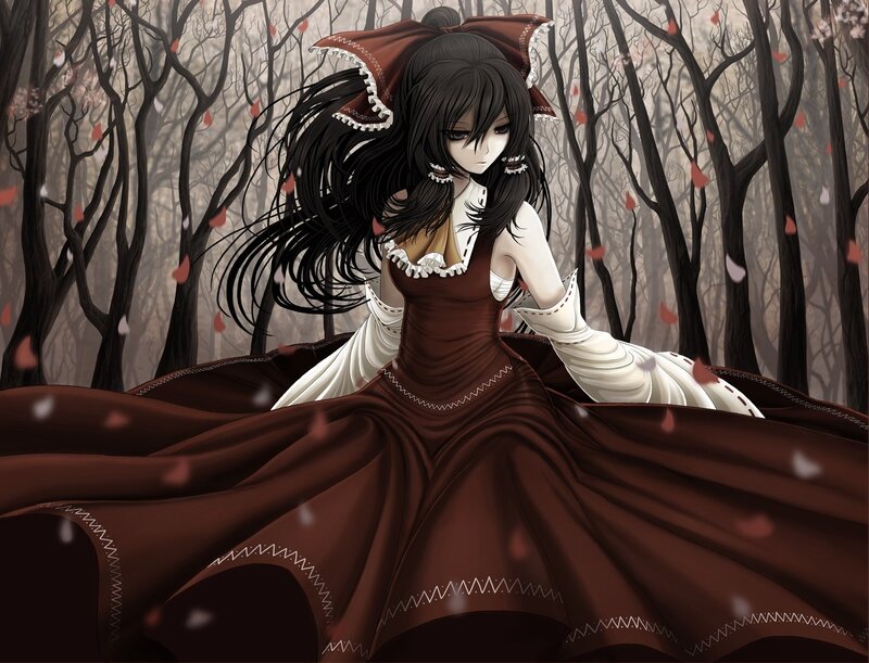 Anime Girl in Forest — Brown, Dramatic, Autumn